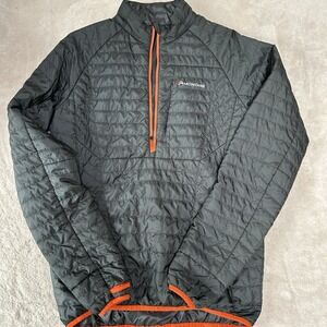 Montane Fireball Verso Jacket Pull On 1/2 Zip Mens Med Gray Reversible